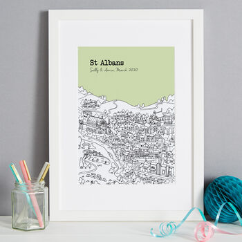 Personalised St Albans Print, 4 of 10