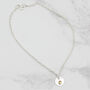 Sterling Silver Birthstone Charm Anklet, thumbnail 5 of 9
