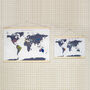 Cross Stitch Your Travels Map Wall Hanging, thumbnail 10 of 11