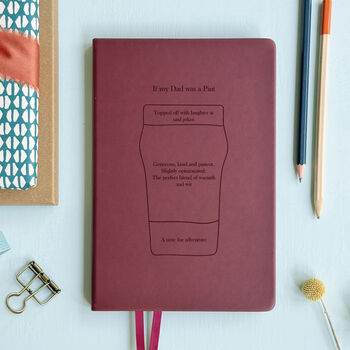 My Dad As A Pint Personalised Notebook, 2 of 10