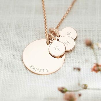 Sterling Silver Family Pendant Personalised Necklace, 3 of 10