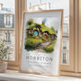 The Shire Travel Poster Of Hobbiton New Zealand, thumbnail 3 of 7