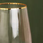 G Decor Set Of Four Aurora Ribbed Gold Wine Glasses, thumbnail 5 of 5