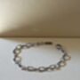 Silver 5mm Anchor Chain Bracelet Adjustable Gift, thumbnail 2 of 5