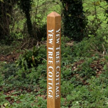 Engraved Garden Milestone Post, 12 of 12