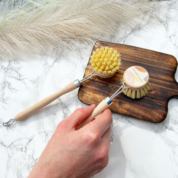 Natural Wooden Dish Brush With Plant Based Bristles, 3 of 6