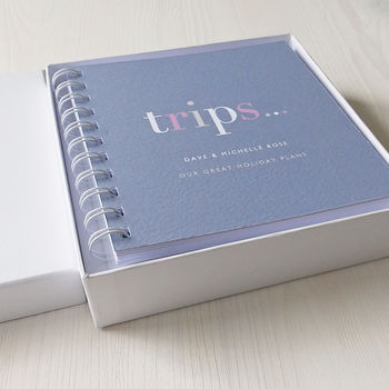 Personalised 'Trips' Small Notebook, 2 of 10