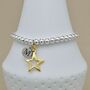 Personalised Bead Bracelet With Gold Plated Star, thumbnail 3 of 5