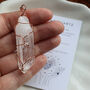 Clear Quartz Wire Wrapped Pendant Necklace, thumbnail 1 of 8