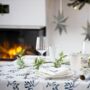 Luxury Designer Christmas Tablecloth Mistletoe White, thumbnail 7 of 7