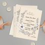Ivory Floral Baby Christening Invitations Set Of 10, thumbnail 2 of 3