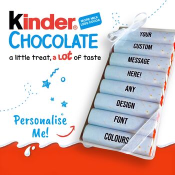 Personalised Birthday Kinder Chocolate Sweets, 4 of 4