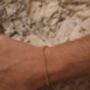 Anchor 3mm Chain Bracelet 18 K Gold Plated Adjustable Gift, thumbnail 5 of 5