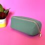 Olive Green Cubed Cosmetic Make Up Bag, thumbnail 5 of 6