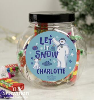 Personalised The Snowman Magical Sweetie Jar, 3 of 4