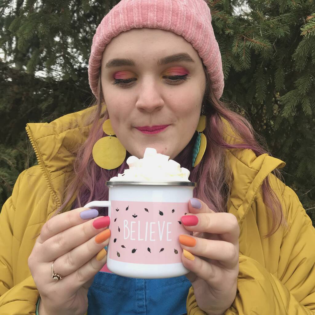 Image of Believe Enamel Mug