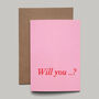Will You Be My Bridesmaids Flower Girl Proposal Card, thumbnail 1 of 1