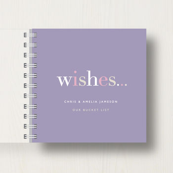 Personalised 'Wishes' Small Notebook, 6 of 11