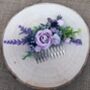 Shades Of Lilac Flower Hair Comb, thumbnail 1 of 3