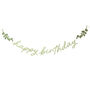 Botanical 'Happy Birthday' Party Banner, thumbnail 2 of 3
