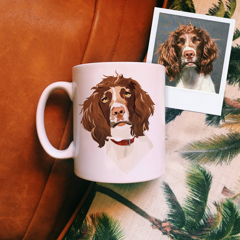 Personalised Pet Portrait Mug By Faced