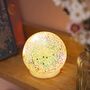 Small LED Iridescent Glitter Light Globe, thumbnail 2 of 3