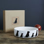 Black Labrador Dog Bowl, thumbnail 2 of 3