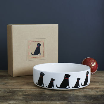 Black Labrador Dog Bowl, 2 of 3