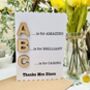 Personalised Teacher Thank You Wooden Abc Card, thumbnail 2 of 5