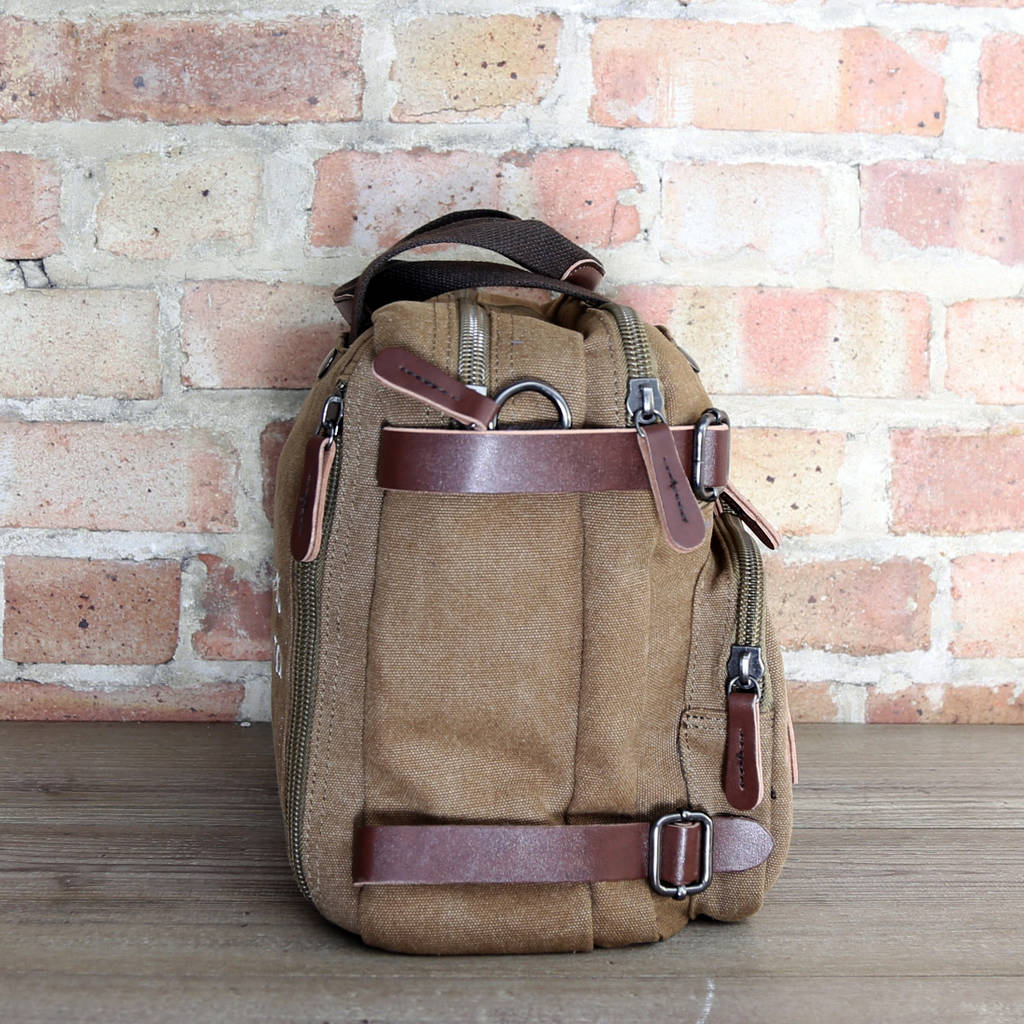 personalised multipurpose laptop backpack/holdall bag by duncan stewart