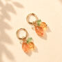 Italian Citrus Hoop Earrings, thumbnail 1 of 2
