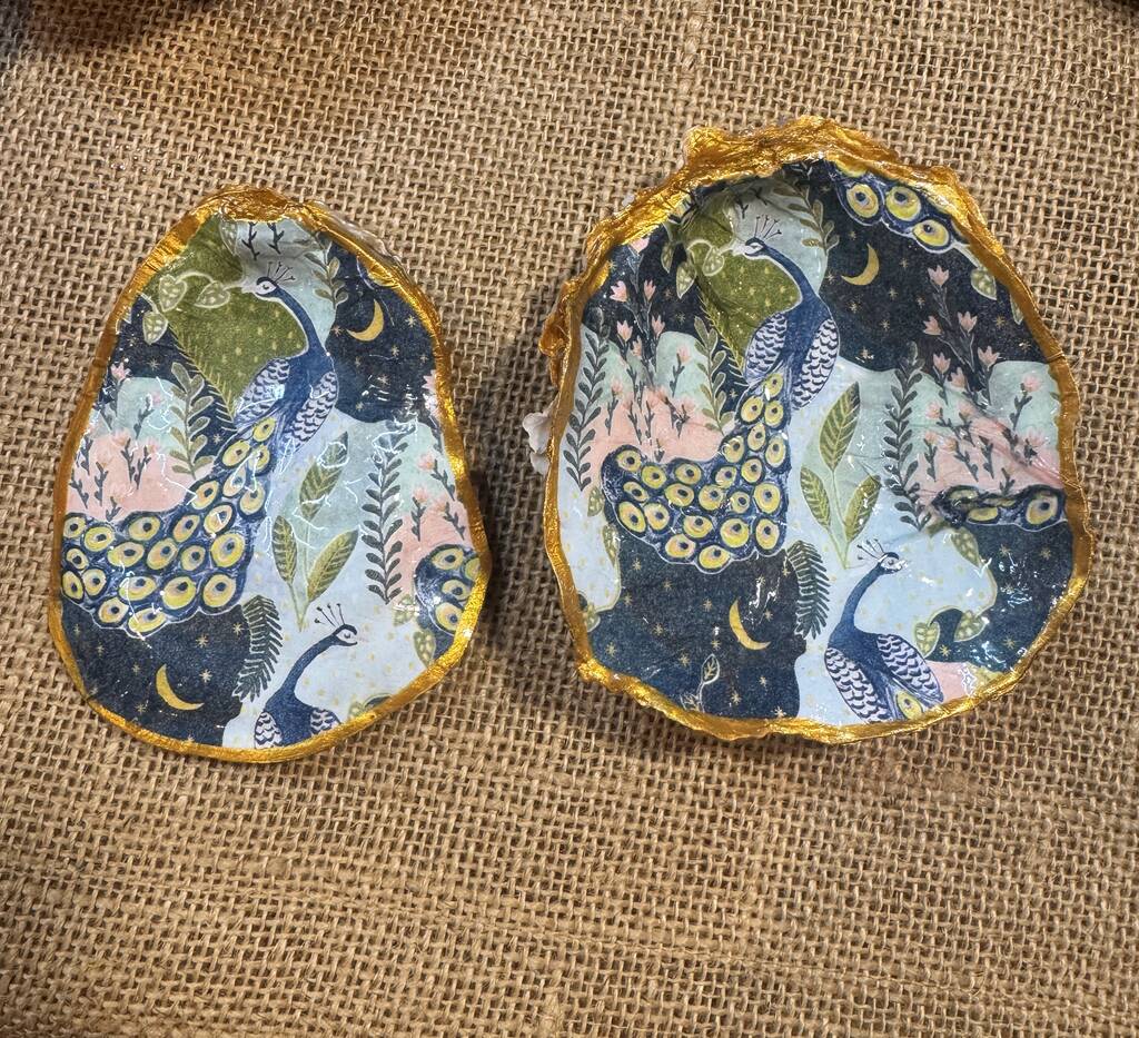 Peacock Oyster Shell, 1 of 2