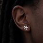 Sterling Silver Starfish Stud Earrings, thumbnail 1 of 4