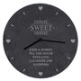 Personalised Home Sweet Home Slate Clock, thumbnail 5 of 5