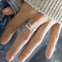 Sterling Silver Leaping Hare Ring, thumbnail 1 of 6