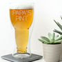 Personalised Bottoms Up Beer Glass, thumbnail 1 of 4