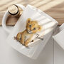 Personalised Name Painted Lion Cub Office Gift Mug, thumbnail 1 of 4