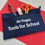 Personalised Tools For School Teacher Pencil Case, thumbnail 3 of 3