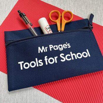 Personalised Tools For School Teacher Pencil Case, 3 of 3