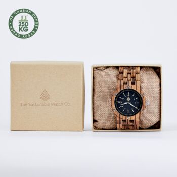 The Yew: Handmade Vegan Natural Wood Wristwatch For Men, 2 of 8