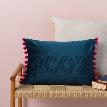 Personalised 21st Birthday Velvet Cushion, 8 of 8