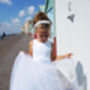 Lucrezia In White ~ Flower Girl Dress, thumbnail 2 of 10