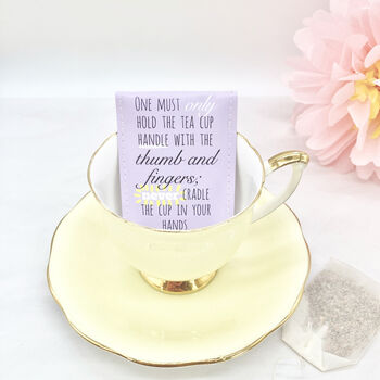 Tea Etiquette Gift Set | Gift For Tea Drinkers, 7 of 12