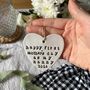 1st Mother's Day Personalised Gift For Nanny, Heart New Nanny, Nan, Grandma, Grammy Keepsake, thumbnail 1 of 3