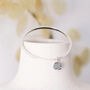 Personalised Hand Stamped Birth Flower Bangle, thumbnail 2 of 11