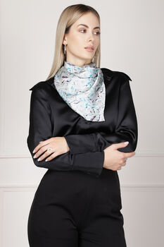 Leaves Large Square Silk Scarf, 10 of 12