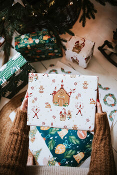 Personalised Christmas Candy House Wrapping Paper, 3 of 3