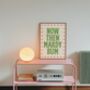 Mardy Bum Lyrics Wall Art Print Music Gallery, thumbnail 3 of 10