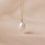 9ct Solid Gold Pearl Pendant Necklace, thumbnail 1 of 5