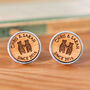 Bear Couple Personalised Cufflinks For Valentines Day With Hidden Message, thumbnail 1 of 3